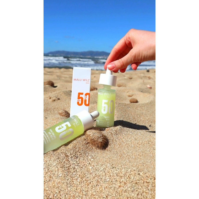 Malu Wilz Sun Drops SPF 50 – Sonnenserum für das Gesicht – Beauty Flash Shop Online